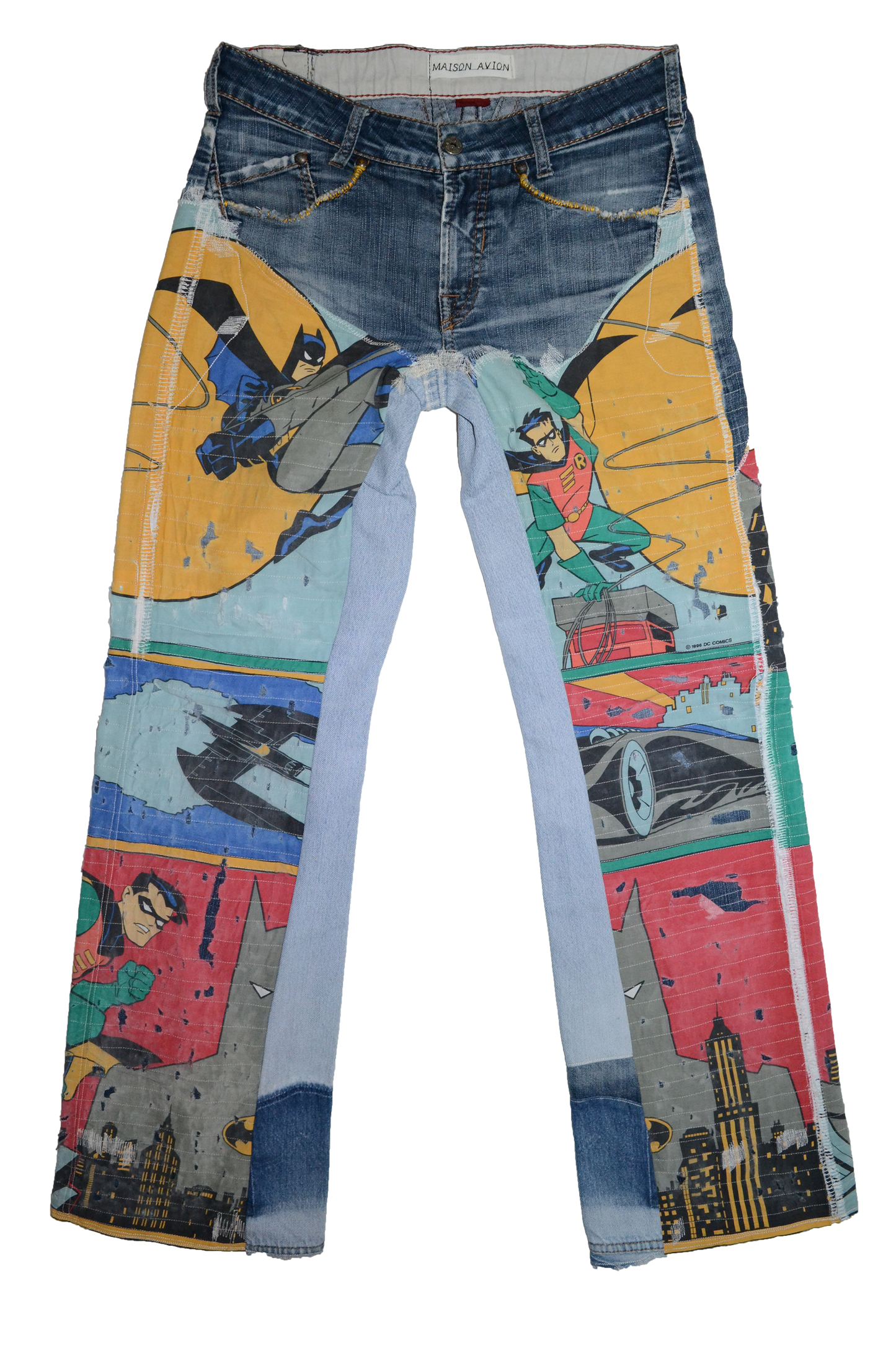 BATMAN & ROBIN REWORKED DENIM PANT W32L32