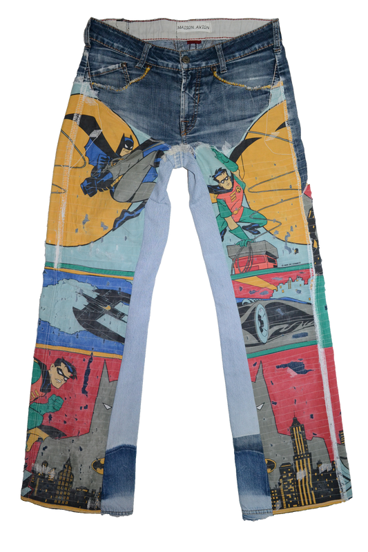 BATMAN & ROBIN REWORKED DENIM PANT W32L32