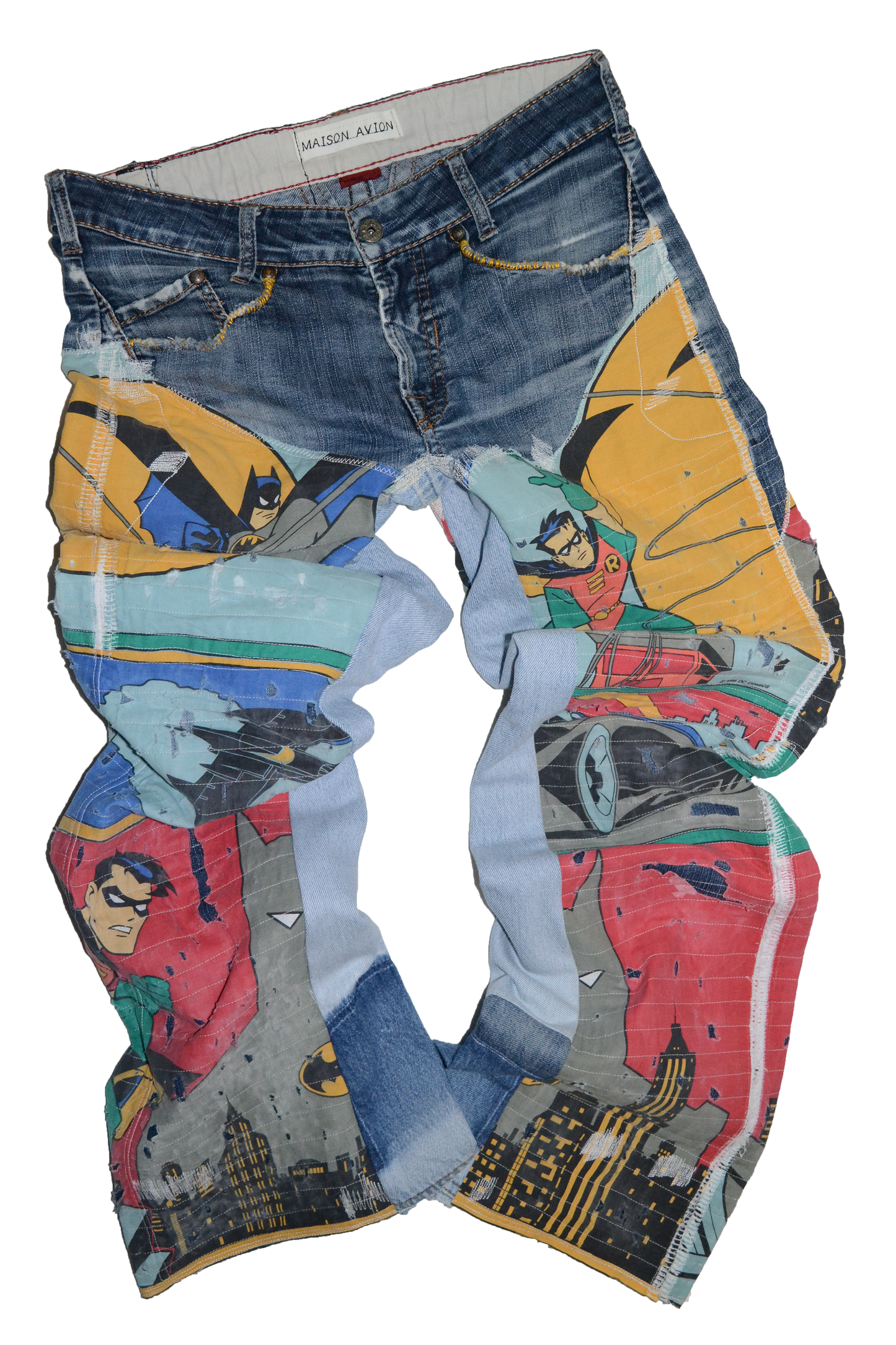 BATMAN & ROBIN REWORKED DENIM PANT W32L32