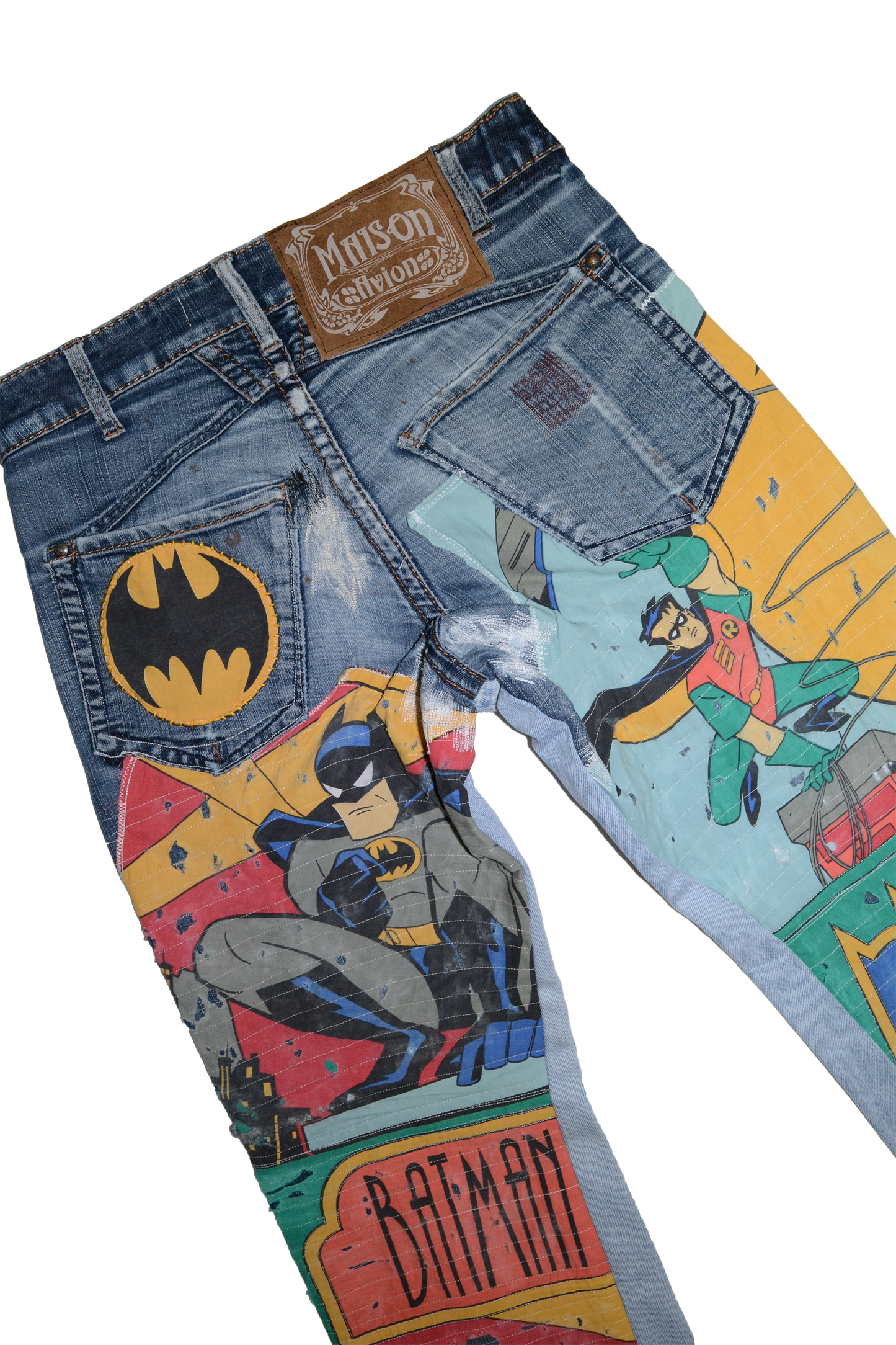 BATMAN & ROBIN REWORKED DENIM PANT W32L32